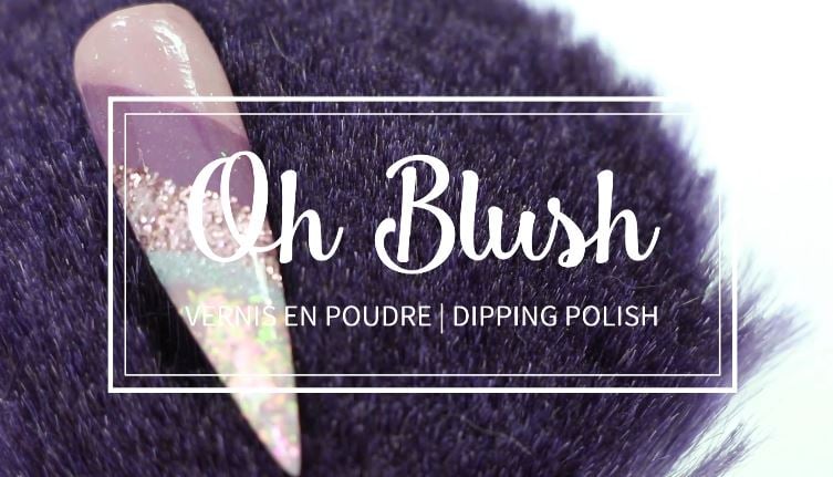 Ongles géometrie poudre Oh Blush