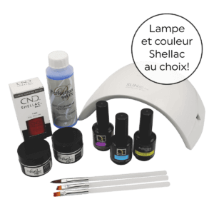 Ensemble pose d'ongle gel perfection lampe UV