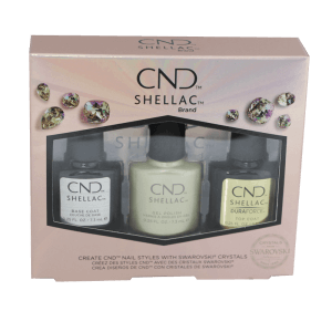 trio shellac divine diamonds kit base coat top coat