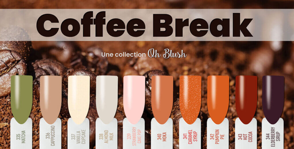 collection poudres Ongles Coffee break Automne 2024