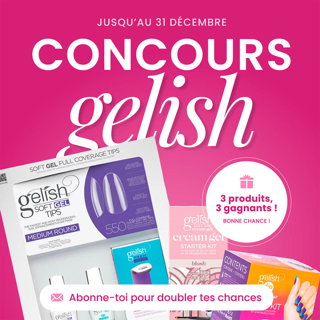 Concours Gelish : 3 lots à gagner
