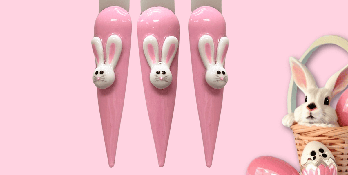 Lapin de Pâques en 3D : Un Nail Art Trop Mignon !