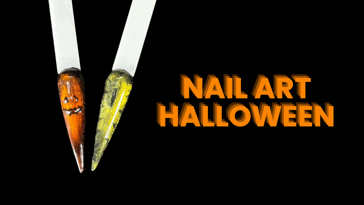 Tutoriels Ongles d'Halloween : Citrouille & Oeil de serpent Magnétiques