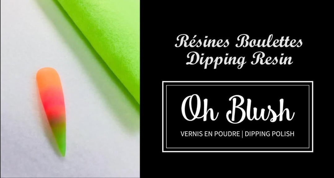 Dégradé 3 couleurs en résine boulette