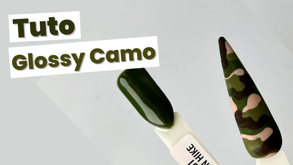 Tutorial : Glossy Camo Nail Art with Oh Blush and VFP polishes