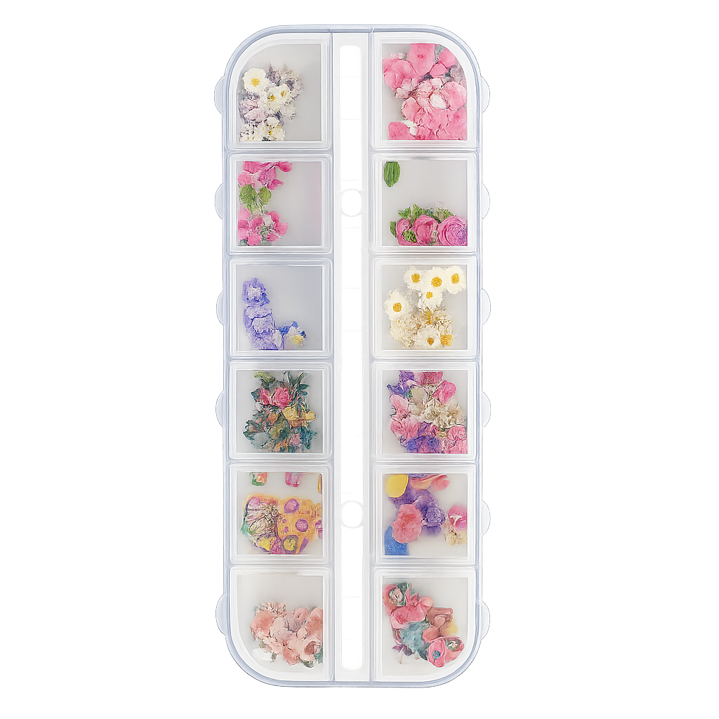 12 Shapes Flower Nail Art Set