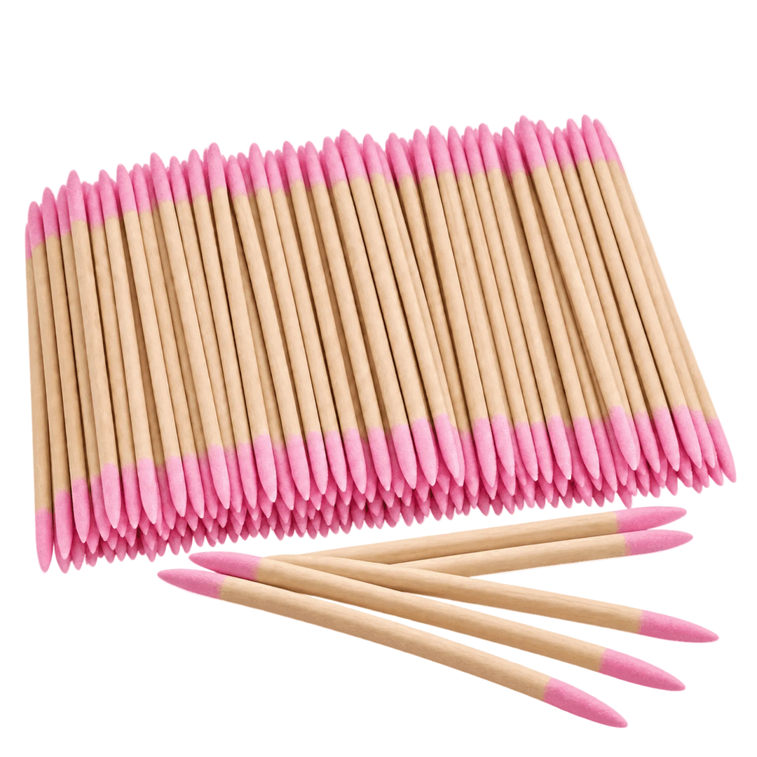 Bâtonnets de nettoyage fins en bois à double embout – 400 pièces