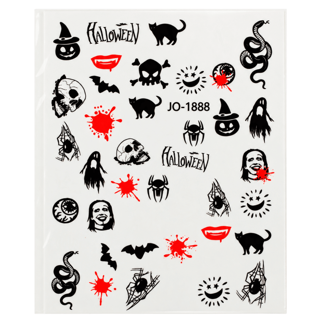 Décalques 3D Halloween Rouge et Noir 