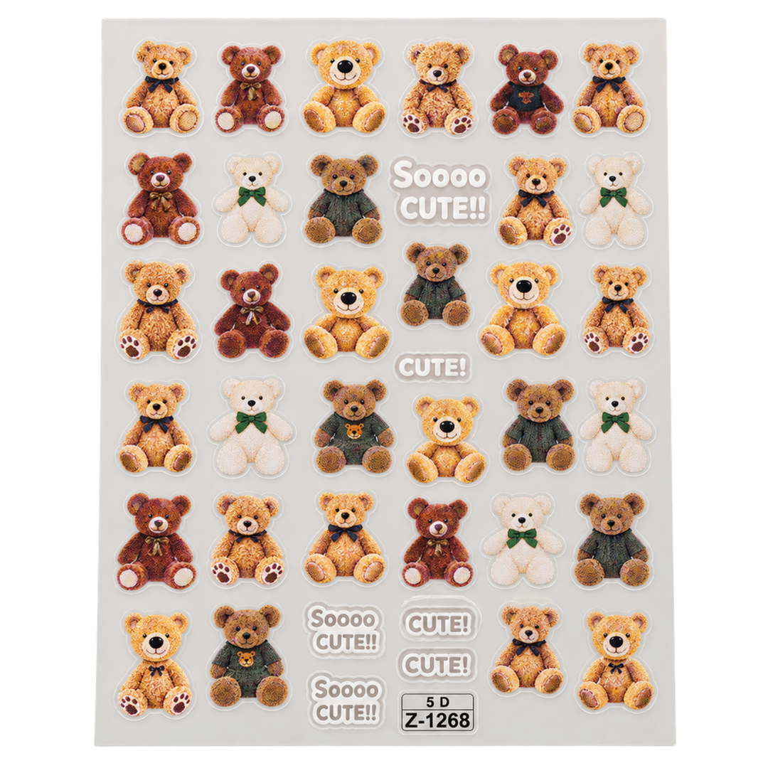 Autocollants pour Ongles - Oursons 