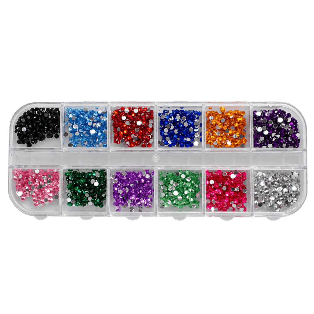 Ensemble Nail Art Petites Pierres multicolores