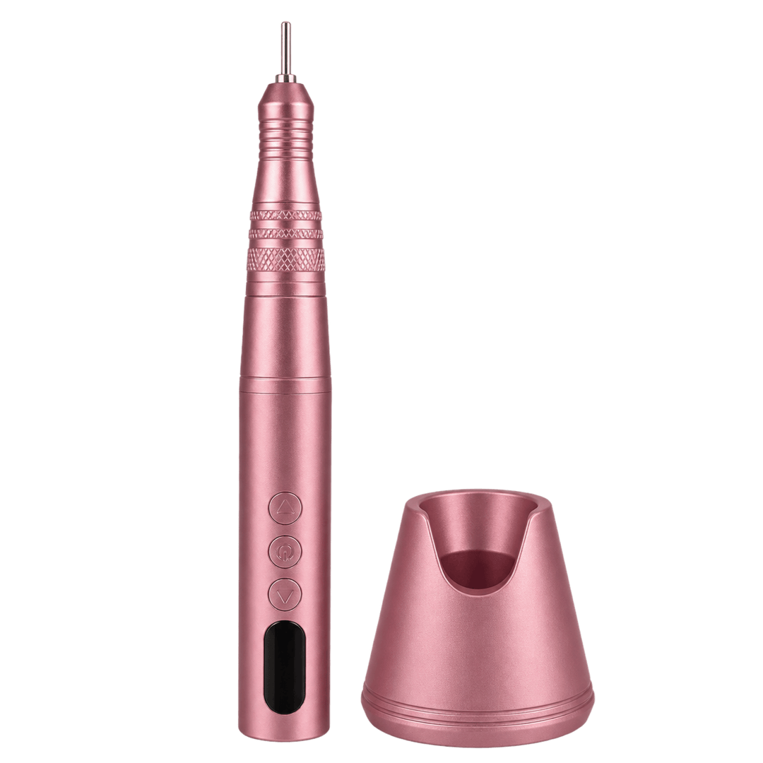 Portative Cordless Nail File + LED Lamp 35K 110V - Pink