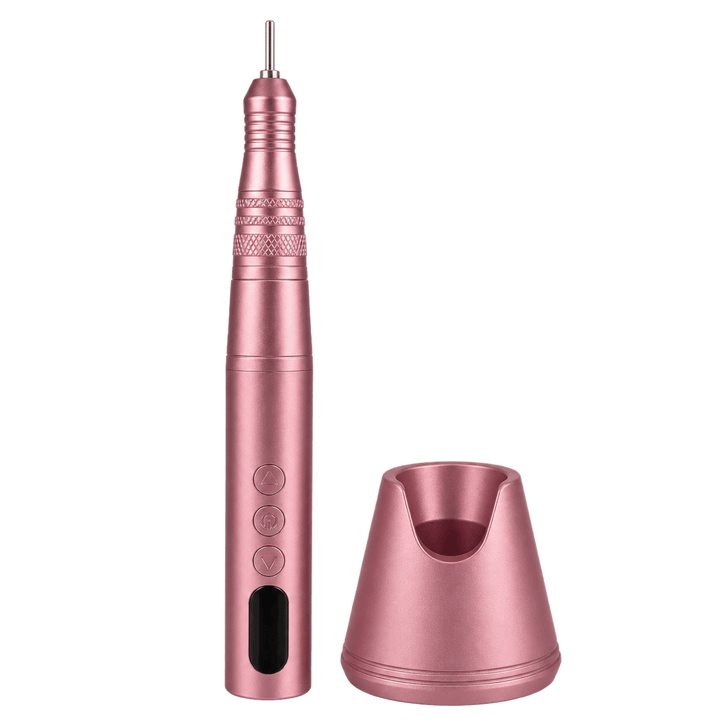Portative Cordless Nail File + LED Lamp 35K 110V - Pink