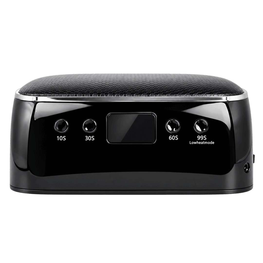 Lampe LED rechargeable L'UGX avec base miroir amovible – Noire