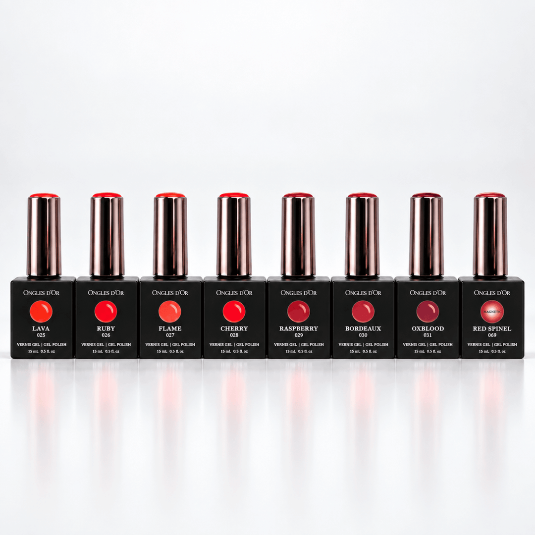 Coffret vernis gel rouge Collection Ongles d&