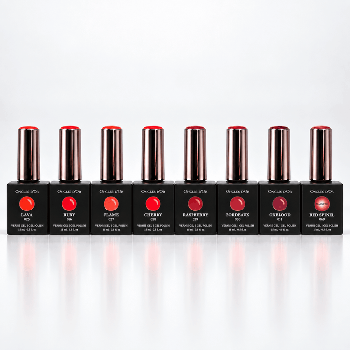 Coffret vernis gel rouge Collection Ongles d&