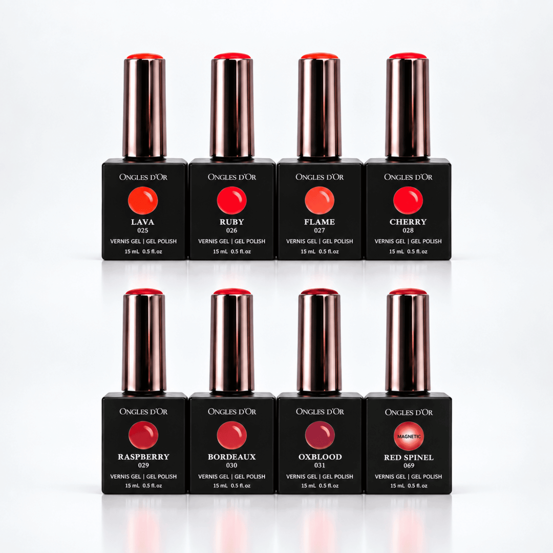 Coffret vernis gel rouge Collection Ongles d&