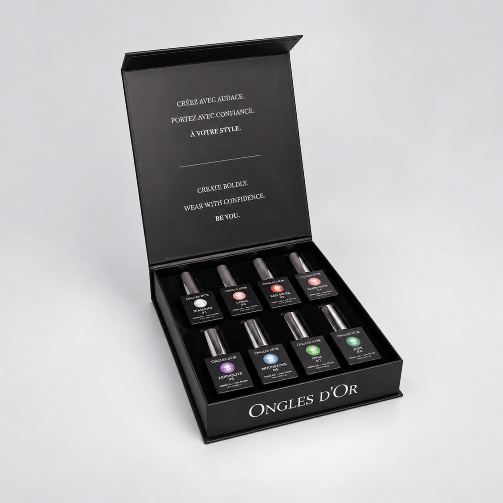 Coffret vernis gel magnétique Ongles d'Or