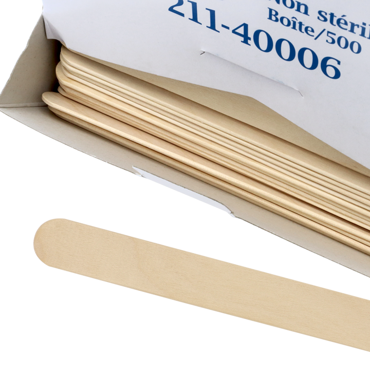 Non-Sterile 6" Alliance Wood Tongue Depressors (500pcs)