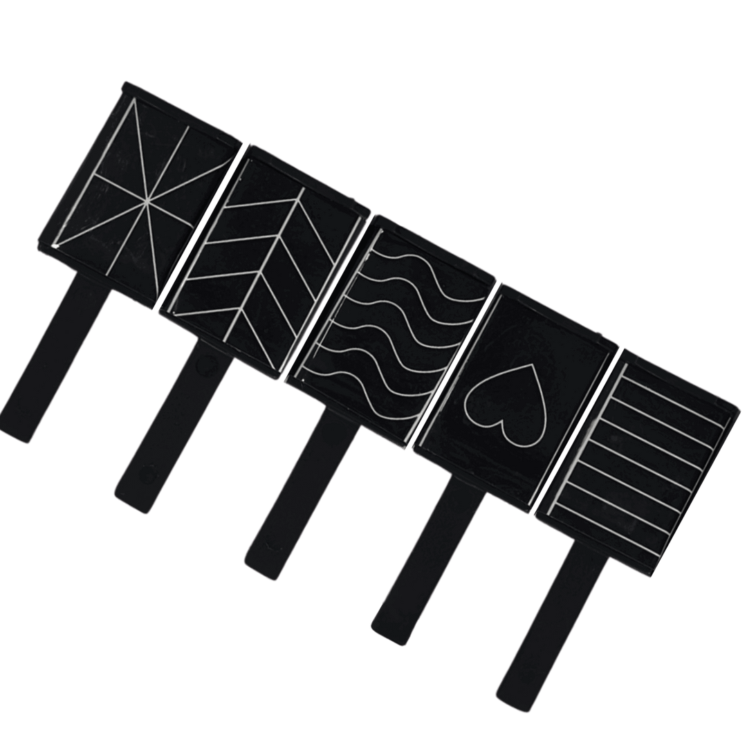 Aimants coeur étoile chevron vague ligne pour vernis gel magnétique