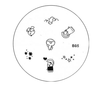 Stamping motif enfantins