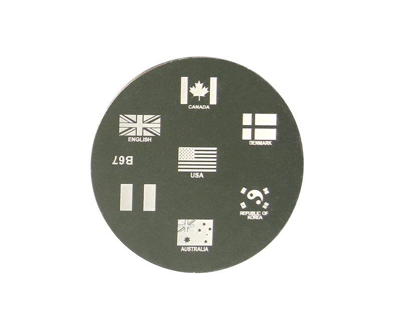 Stamping Drapeaux Pays