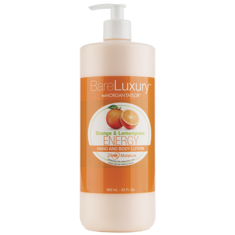 BareLuxury Energy Orange & Lemongrass Body Lotion 32oz