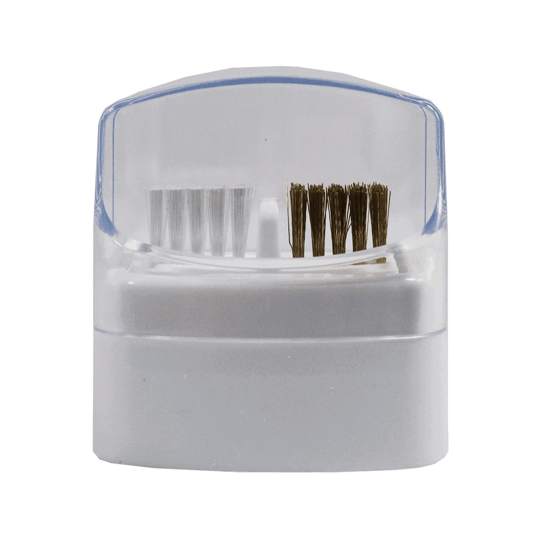 Boitier pour Embouts de Limes avec Brosse Nettoyante Blanc (30 emplacements)