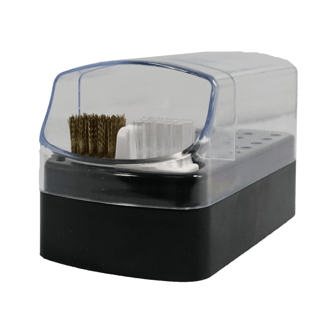 Rangement pour Embouts de Limes avec Brosse Nettoyante Noir