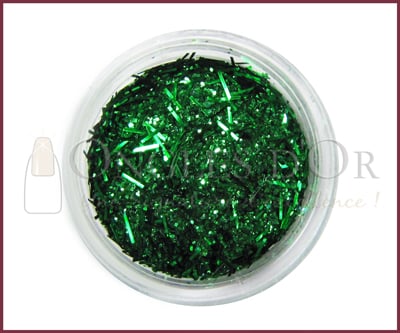 Brillant Fine Ligne Vert ongles