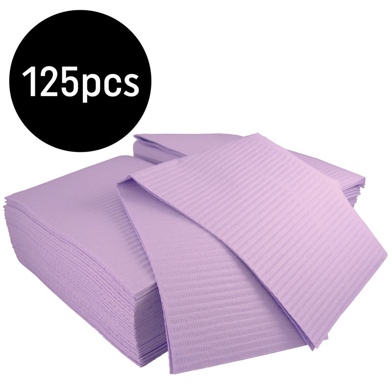 Bavette Plastifiée (Gibson) Mauve 125pcs