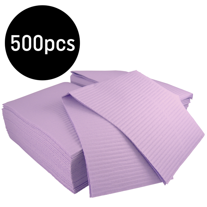 Bavette Plastifiée (Gibson) Mauve 500pcs