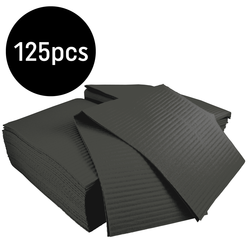 Bavette Plastifiée (Gibson) Noire 125pcs
