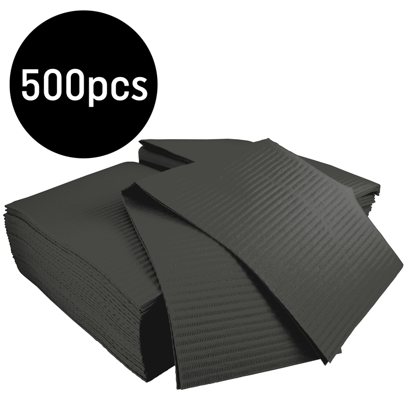 Bavette Plastifiée (Gibson) Noire 125pcs