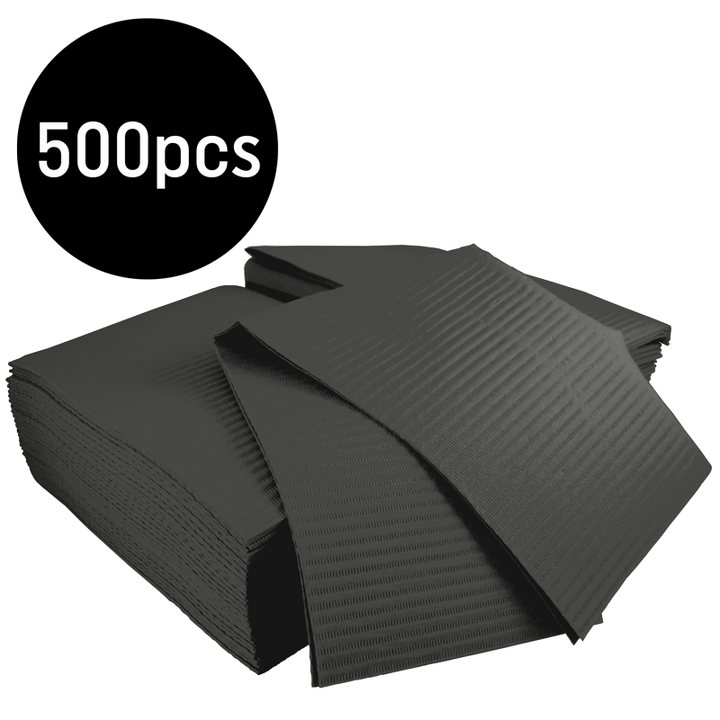 Bavette Plastifiée (Gibson) Noire 125pcs