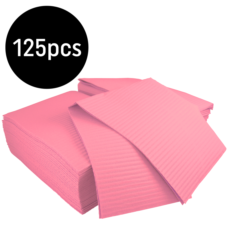Bavette Plastifiée (Gibson) Rose 125pcs
