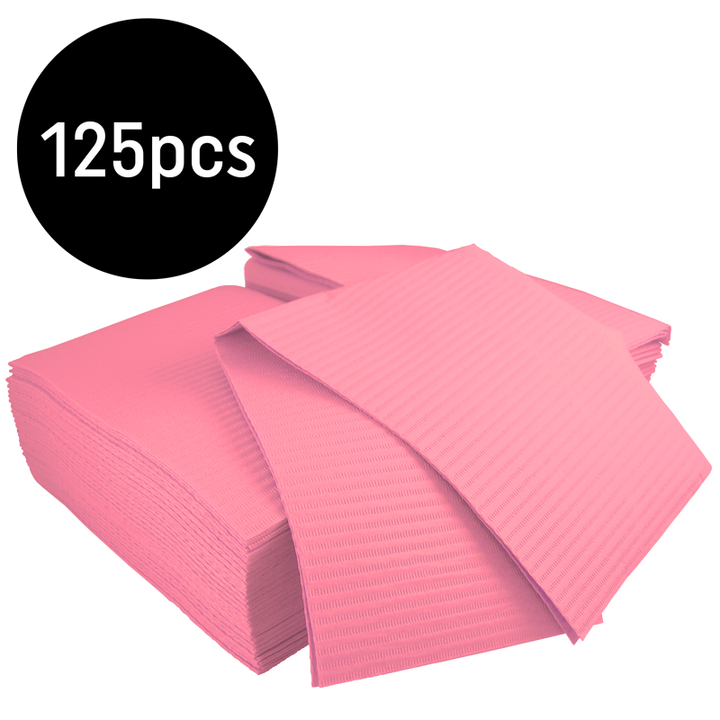 Bavette Plastifiée (Gibson) Rose 125pcs