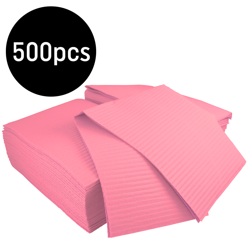 Bavette Plastifiée (Gibson) Rose 125pcs