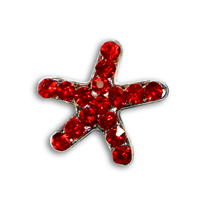 Bijou pour Ongles Étoile #186 Rouge