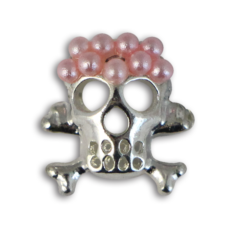 Bijou pour Ongles Tête de Mort #40 Rose