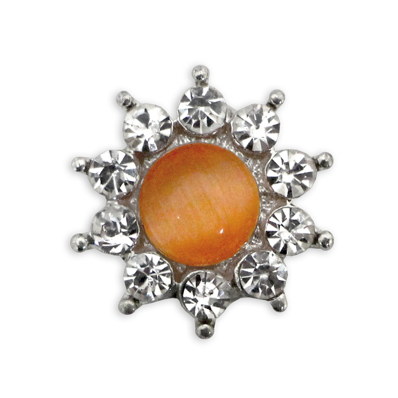 Bijou pour Ongles Fleur #74 Pêche
