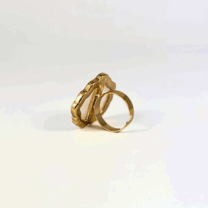 Bague Pierre en Résine pour Nail Art - Blanc