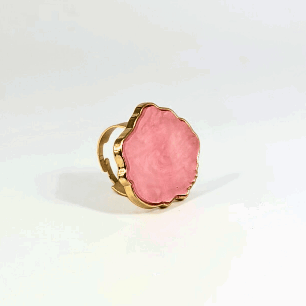 Bague Pierre en Résine pour Nail Art - Pink