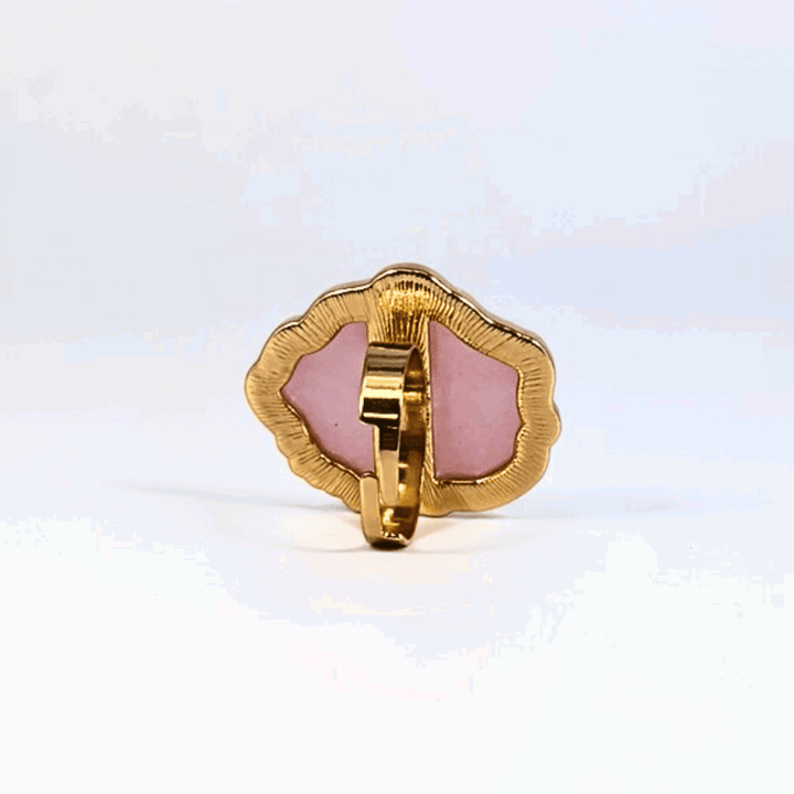 Nail Art Resin Stone Ring - Pink