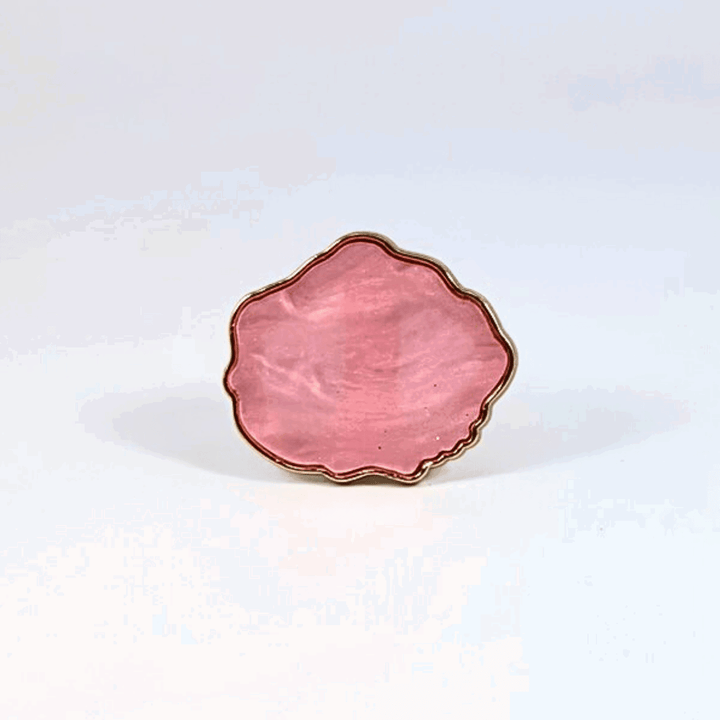 Nail Art Resin Stone Ring - Pink