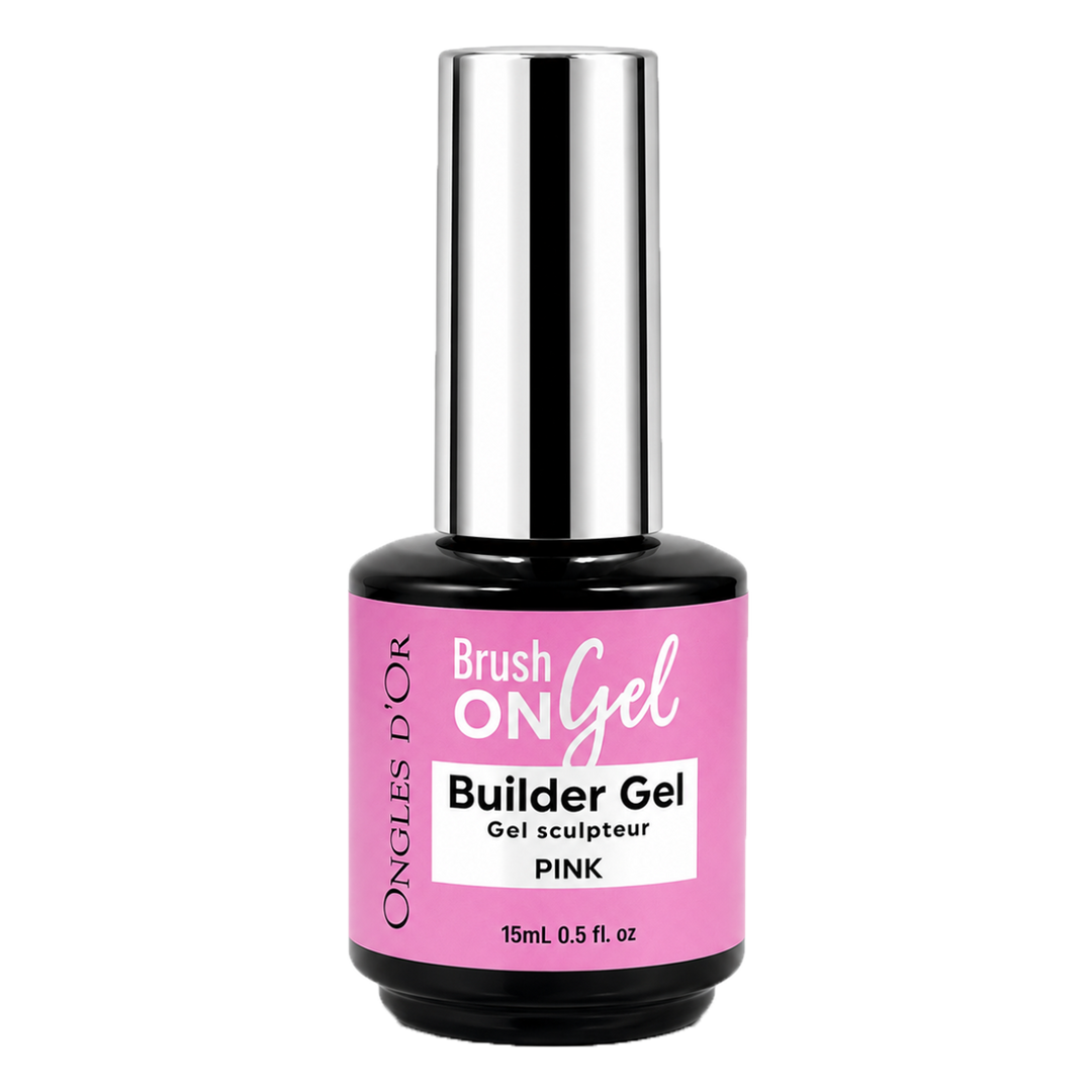 Brush On Gel Builder Gel Pink 15mL
