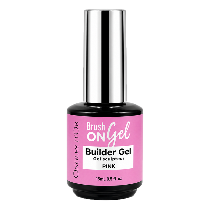 Brush On Gel Builder Gel Pink 15mL