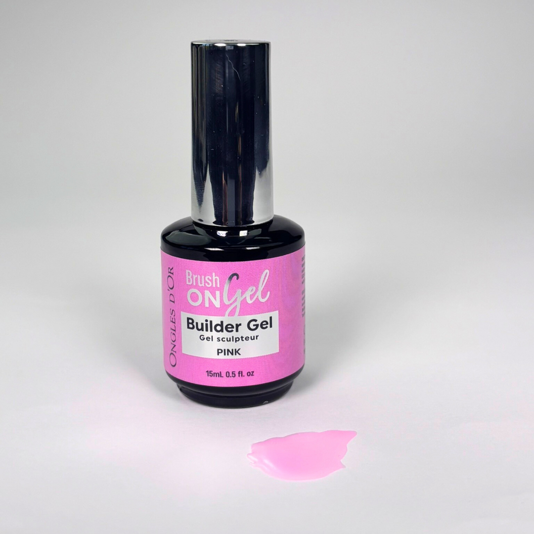 Brush On Gel Builder Gel Pink 15mL