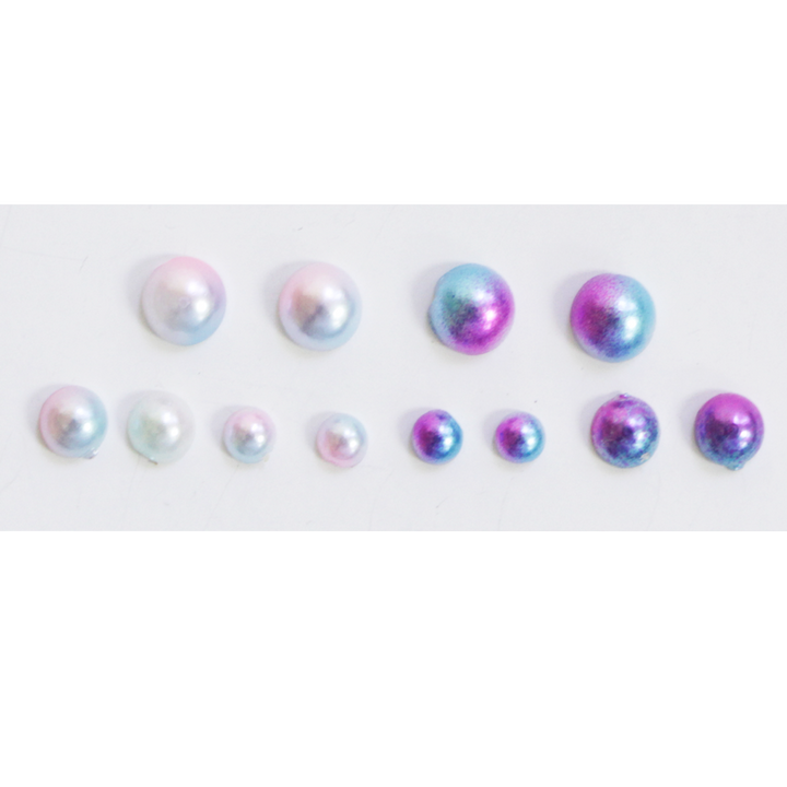 Pearl Wheel - Blue/Pink Gradient (3-5mm)