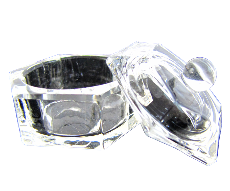 Contenant Cristal pour Poudre Hexagone
