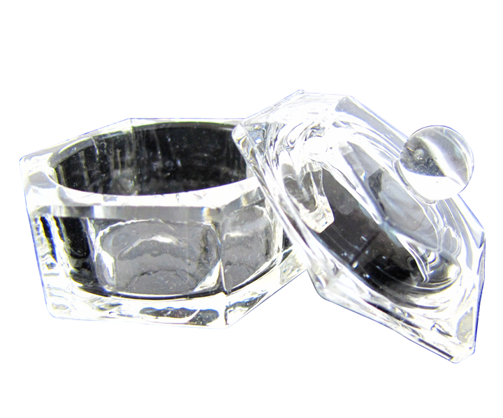 Contenant Cristal pour Poudre Hexagone